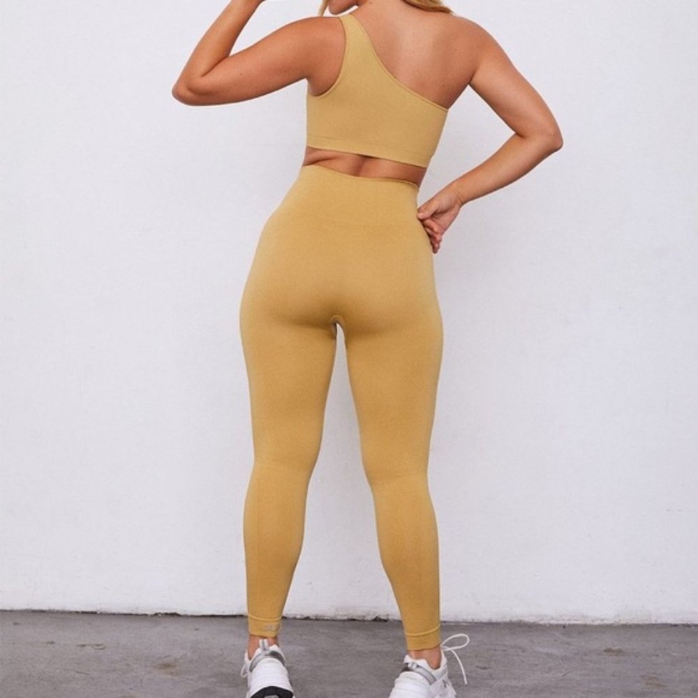 SETActive One Shoulder Bra + Socks - CIDER (NWT)